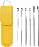6 PCS Stainless Steel Ear Wax Cleaning Kit – Reusable Ear Cleaner Set
