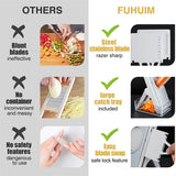 Mandoline Vegetable Slicer – Safe Food Cutter & Chopper