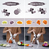 Mandoline Vegetable Slicer – Safe Food Cutter & Chopper