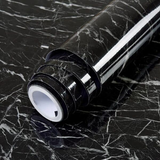 Black Marble Self Adhesive Sheet – Waterproof Kitchen Sticker 2 Meter