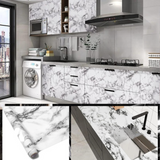 White Marble Self Adhesive Sheet – Heat Resistant Kitchen Wallpaper