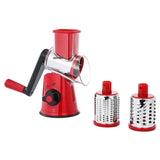 Manual Drum Grater – 3 in 1 Vegetable Cutter & Slicer