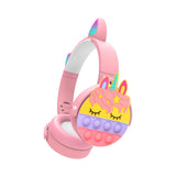 CT-950 Unicorn Bluetooth Headphones – LED Cat Ear Wireless