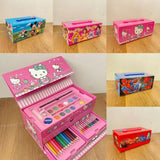 54 Pieces Kids Art Set – Drawing & Coloring Kit with Storage Box
