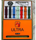Ultra 3 Smart Watch Bundle – 7 Straps, Bluetooth Call & Fitness Tracker
