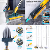 2 in 1 Broom Wiper – Floor Cleaning Brush with Wiper