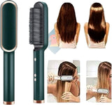909 Hair Straightening Brush – 2 in 1 Electric Straightener & Curler