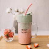 Portable Mini Juicer Blender – Smoothie Maker with Straw