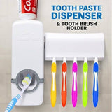 Automatic Toothpaste Dispenser with Toothbrush Holder – Bathroom Organizer