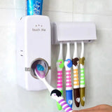 Automatic Toothpaste Dispenser with Toothbrush Holder – Bathroom Organizer