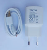 Tecno Fast Charging Charger Set – Adapter with USB Cable