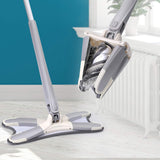 Rotating X Flat Mop – 360° Microfiber Floor Cleaning Mop