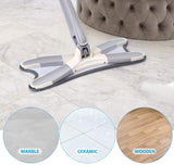 Rotating X Flat Mop – 360° Microfiber Floor Cleaning Mop
