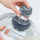 Soap Dispensing Dish Brush – Kitchen Palm Scrubber