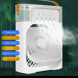 10 Inch Desktop Water Mist Fan – Portable Air Cooler with LED Light