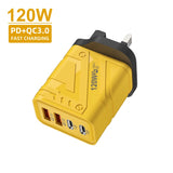 120W Fast Charger 4-Port – Multi USB Wall Adapter