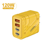 120W Fast Charger 4-Port – Multi USB Wall Adapter
