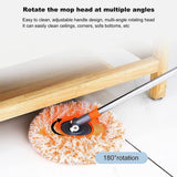 360° Rotating Microfiber Mop – Telescopic Cleaning Mop