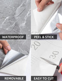Black Marble Self Adhesive Sheet – Waterproof Kitchen Sticker 2 Meter